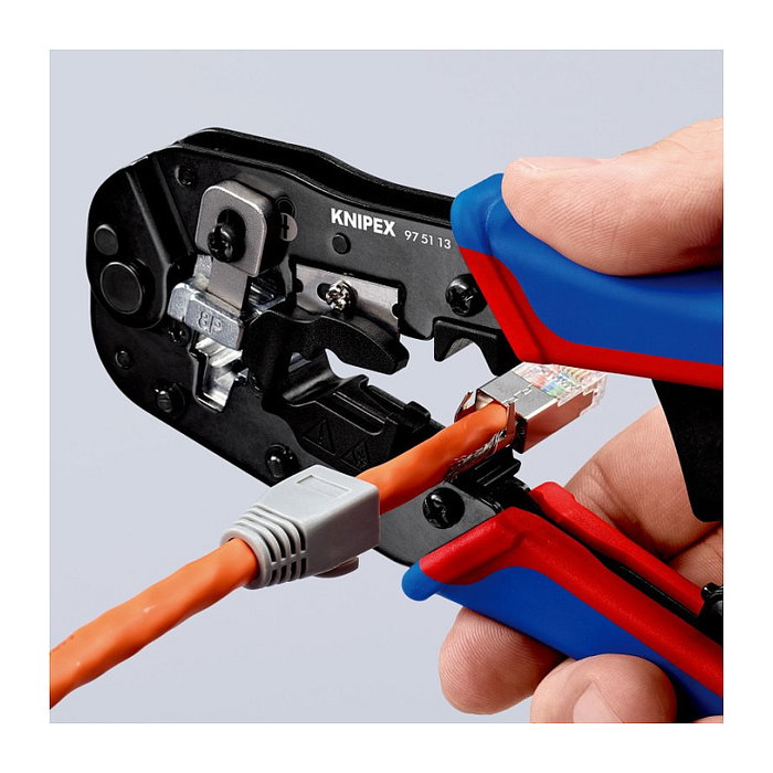 KNIPEX Herramienta para prensar 97 51 13 para Westernstecker RJ-45