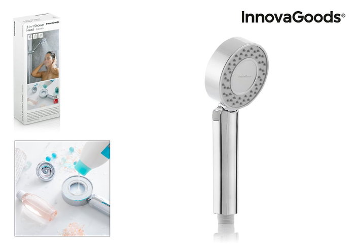 Innovagoods Mango de ducha doble con dispensador 3 en 1 Xawara