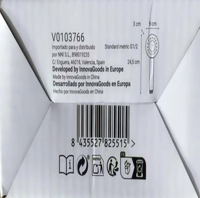 Innovagoods Mango de ducha doble con dispensador 3 en 1 Xawara