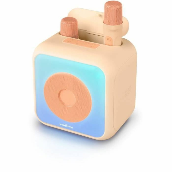 Bigben Interactive Altavoz karaoke iluminado Pesca - 30W - 2 micrófonos inalámbricos USB-C