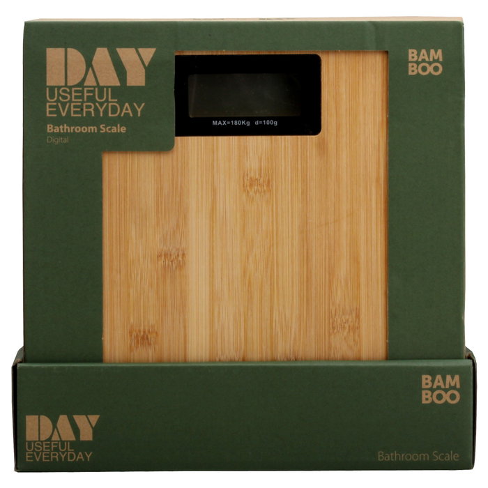 Day Báscula de Baño 180 Kg Bambú Precisión +/- 100g