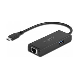 DeLOCK Adaptador USB Type-C a 2,5 Gigabit LAN con USB Tipo-A hembra