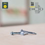 Rapid Taco de expansión metálico ø8 x 46 con tornillo M4 x 55, 10 unidades