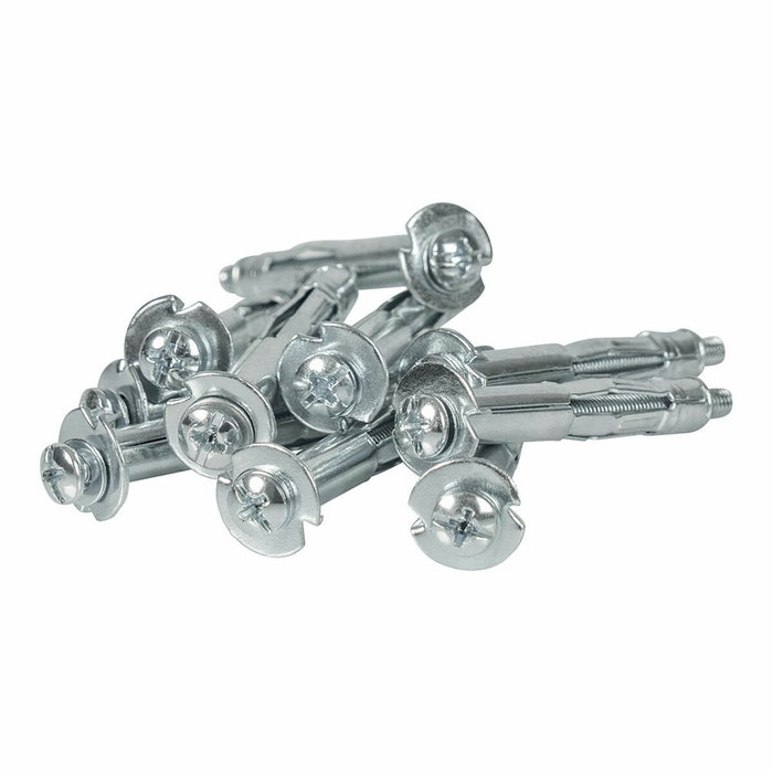 Rapid Taco de expansión metálico ø8 x 46 con tornillo M4 x 55, 10 unidades