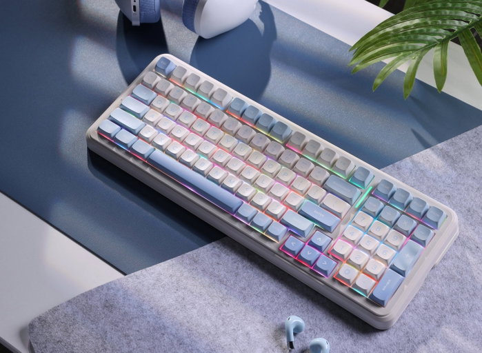 Mchose MC-K99V2-4 Teclado Mecánico Gaming Inalámbrico RGB 99 Teclas, Layout Polaco, USB-C, Negro Mchose MC-K99V2-4 Teclado Mecánico Gaming Inalámbrico RGB 99 Teclas, Layout Polaco, USB-C, Negro