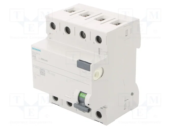 SIEMENS 5SV4642-0 Interruptor diferencial 25A 300mA 3+N SIEMENS 5SV4642-0 Interruptor diferencial 25A 300mA 3+N