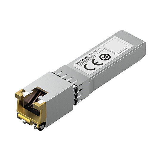NETGEAR Switch ProSafe AXM764-20000S SFP+ a 10GBase-T Modulo de Transceptor Óptico, Fibra, 10000 Mbit/s, 80 m, IEEE 802.3an, 802.3az, Gris NETGEAR Switch ProSafe AXM764-20000S SFP+ a 10GBase-T Modulo de Transceptor Óptico, Fibra, 10000 Mbit/s, 80 m, IEEE 802.3an, 802.3az, Gris