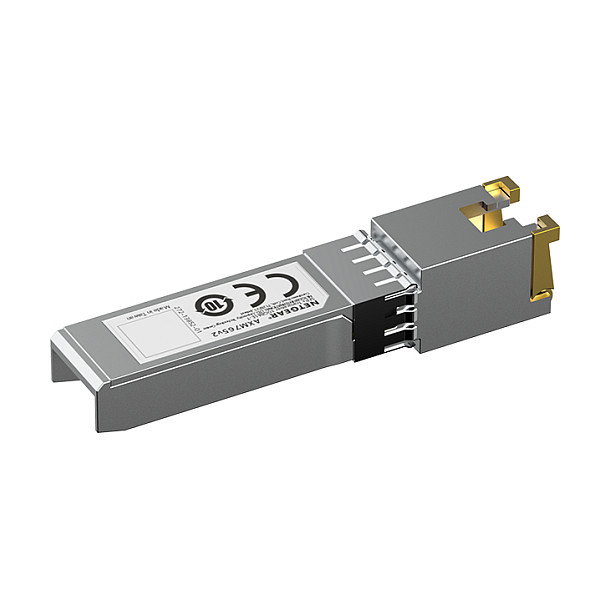 NETGEAR Switch ProSafe AXM764-20000S SFP+ a 10GBase-T Modulo de Transceptor Óptico, Fibra, 10000 Mbit/s, 80 m, IEEE 802.3an, 802.3az, Gris NETGEAR Switch ProSafe AXM764-20000S SFP+ a 10GBase-T Modulo de Transceptor Óptico, Fibra, 10000 Mbit/s, 80 m, IEEE 802.3an, 802.3az, Gris