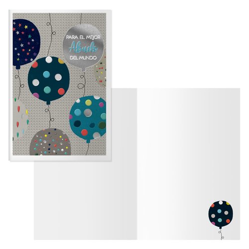 DOHE Pack de 6 Tarjetas de Felicitación para Abuelos Modelo Dots DOHE Pack de 6 Tarjetas de Felicitación para Abuelos Modelo Dots