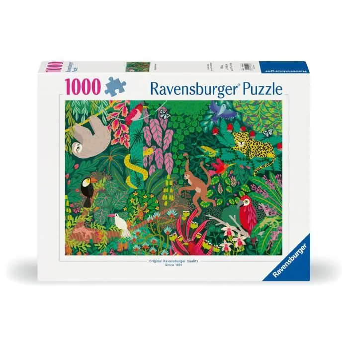 Ravensburger 1739294784447 Rompecabezas de 1000 piezas Selva Mágica
