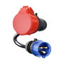 go-eCharger go-e Gemini flex 11 kW CEE rojo a CEE azul