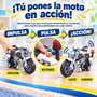 JugaToys Moto de fricción Policía con luces y sonidos