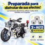 JugaToys Moto de fricción Policía con luces y sonidos