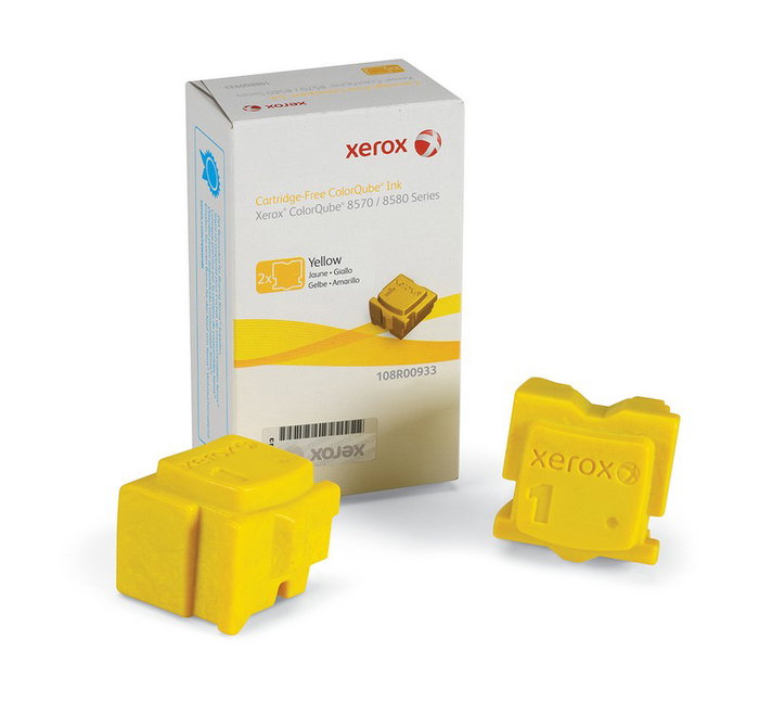 Xerox Tinta Sólida Amarilla (Pack 2) para Tektronix Qube/8570