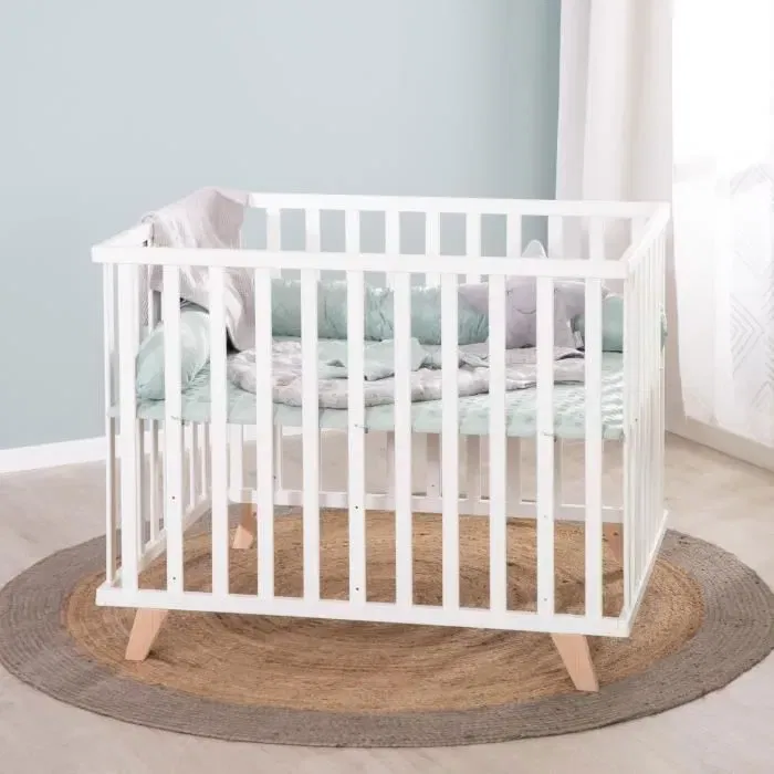 Roba Parque infantil para bebés ROB1691002916156 75 x 100 cm Tapete 'Lil Planet' verde esmerilado Blanco