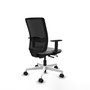 PIQUERAS Y CRESPO Silla de oficina Haches Gris con Malla Negra