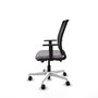 PIQUERAS Y CRESPO Silla de oficina Haches Gris con Malla Negra