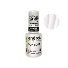 Andreia Cotton Candy Top Coat 01 Milky White