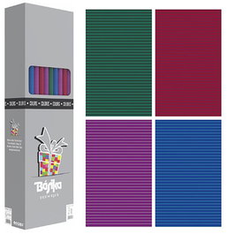 BASIKA Papel de Regalo Rollo 1x3 m Colores (Caja de 40)