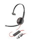 HP Poly Blackwire 3220 USB-C Negro con adaptador USB-C a A