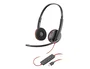 Poly Blackwire 3220 Stereo USB-C con Adaptador USB-C/A Negro