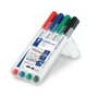 Staedtler Lumocolor Rotuladores Pizarra Blanca Punta Redonda Surtidos 4 ud