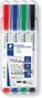 Staedtler Lumocolor Rotuladores Pizarra Blanca Punta Redonda Surtidos 4 ud