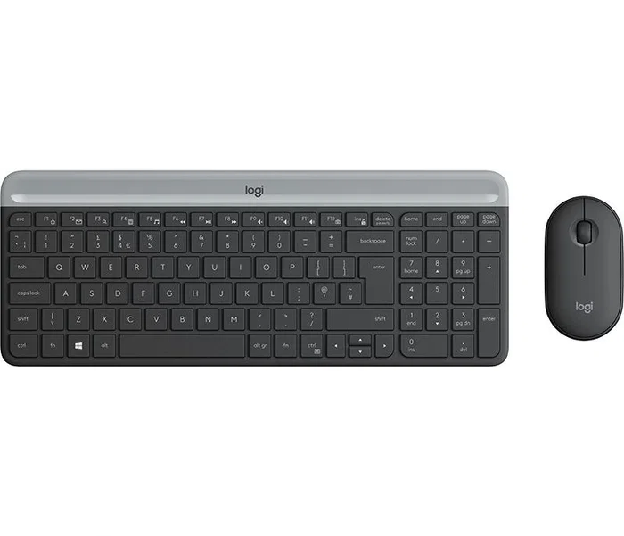 Logitech 920-009190 Teclado Completo Inalámbrico RF AZERTY Francés Grafito con Ratón Incluido Logitech 920-009190 Teclado Completo Inalámbrico RF AZERTY Francés Grafito con Ratón Incluido