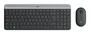 Logitech MK470 Slim Wireless Combo 920-009190 - Juego de Teclado y Ratón Inalámbrico 2.4 GHz, AZERTY Francés, Formato Completo 100%, Grafito