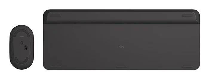 Logitech MK470 Slim Wireless Combo 920-009190 - Juego de Teclado y Ratón Inalámbrico 2.4 GHz, AZERTY Francés, Formato Completo 100%, Grafito