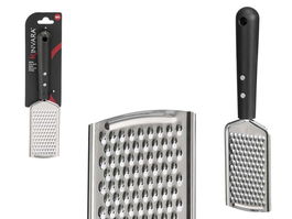 Kinvara Rallador Mango Soft Touch Negro Mate Acero Inoxidable y Plástico 24x6x2 cm (Set de 48)