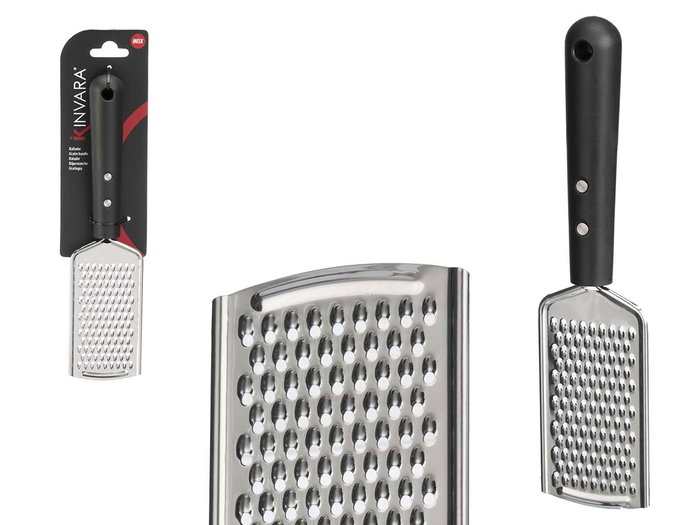Kinvara Rallador Mango Soft Touch Negro Mate Acero Inoxidable y Plástico 24x6x2 cm (Set de 48) Kinvara Rallador Mango Soft Touch Negro Mate Acero Inoxidable y Plástico 24x6x2 cm (Set de 48)