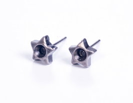 Innspiro Pendiente metálico para incrustar estrella plateado envejecido Xilion 3mm