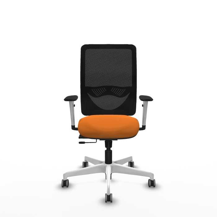 PIQUERAS Y CRESPO Silla de oficina Zulema Naranja y Negro