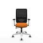 PIQUERAS Y CRESPO Silla de oficina Zulema Naranja y Negro