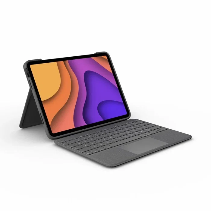 Logitech Folio Touch Teclado QWERTZ Alemán con Trackpad Gris Compatible con Apple iPad Logitech Folio Touch Teclado QWERTZ Alemán con Trackpad Gris Compatible con Apple iPad