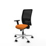 PIQUERAS Y CRESPO Silla de oficina Zulema Naranja y Negro