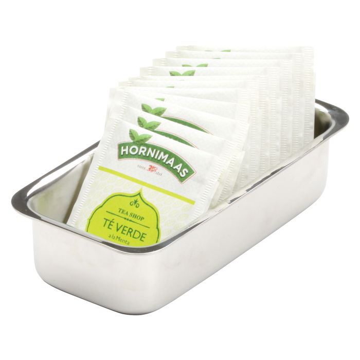 1946 Azucarero-Té Sobres Acero Inoxidable 18/10 Interior Mate Exterior Brillante 15x7 cm