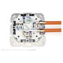 Digitus DN-9010/8-2 Toma de red CAT 6A EA apantallada 2xRJ-45 blanco