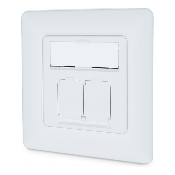 Digitus DN-9010/8-2 Toma de red CAT 6A EA apantallada 2xRJ-45 blanco Digitus DN-9010/8-2 Toma de red CAT 6A EA apantallada 2xRJ-45 blanco