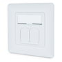 Digitus DN-9010/8-2 Toma de red CAT 6A EA apantallada 2xRJ-45 blanco