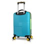 Zoozie Bags 8579 Maleta Turquesa de Cabina, ABS, Ruedas 360°, Ligera y Resistente, 58x36x22 cm, 37L