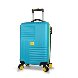 Zoozie Bags 8579 Maleta Turquesa de Cabina, ABS, Ruedas 360°, Ligera y Resistente, 58x36x22 cm, 37L