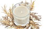 DKD Home Decor Vela Mostaza Beige 15.5 x 9 x 15.5 cm (6 Unidades)