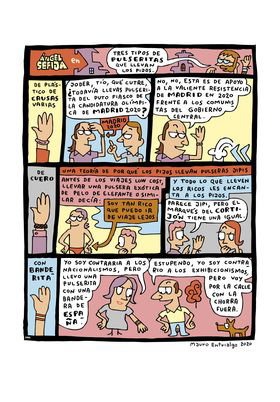 Astisendo Grupo Editorial Ángel Sefija en un cómic del quince