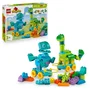Lego DUPLO 10451 Dinosaurios sobre ruedas 3 en 1 Juego de aprendizaje temprano para niños de 3 años