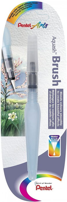 Pentel AquashBrush XFRH-M Pincel Rellenable con Agua Punta Mediana Redonda