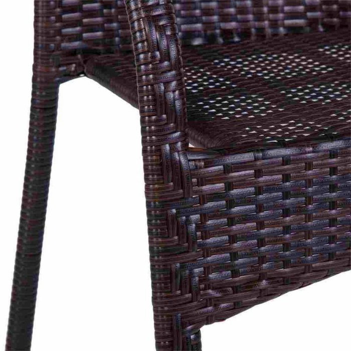 Conjunto de Mesa con 2 Sillas Alexandra House Living Marrón