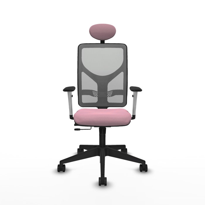 PIQUERAS Y CRESPO Silla de oficina Motilla con mecanismo Sincro/Traslack Rosa y Gris PIQUERAS Y CRESPO Silla de oficina Motilla con mecanismo Sincro/Traslack Rosa y Gris
