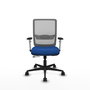 PIQUERAS Y CRESPO Silla de oficina Haches Azul y Gris